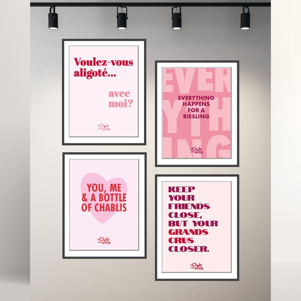 Poster A3 - Everything happens for a riesling