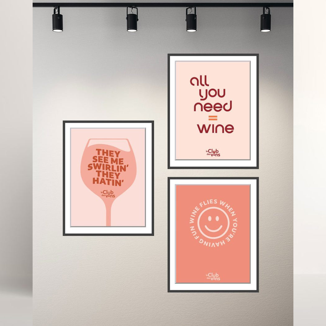 Poster A3 - Wine flies