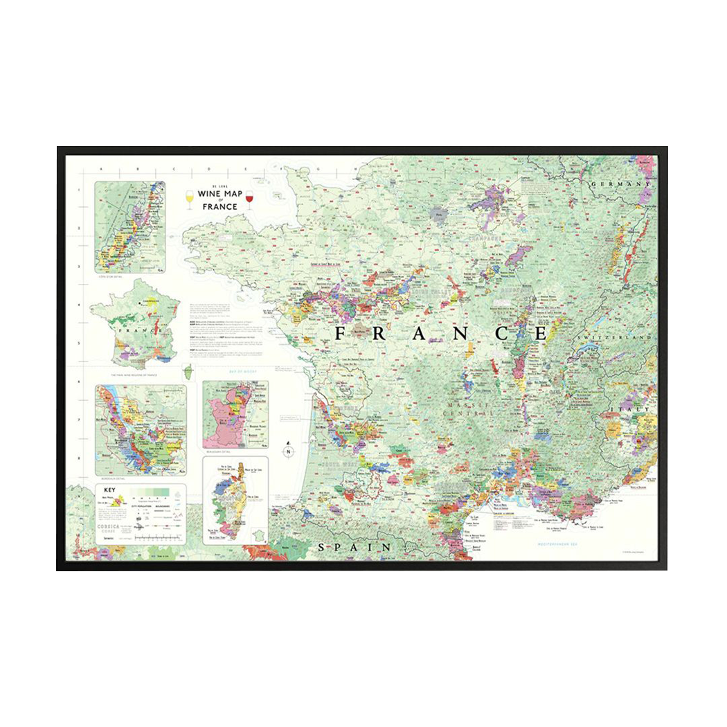 Wijnkaart Frankrijk