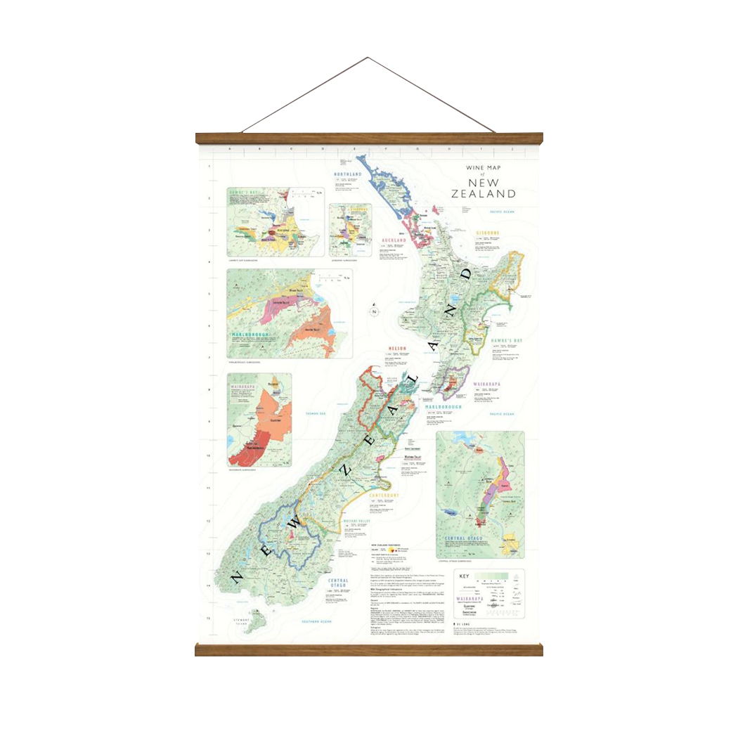 Wijnkaart Nieuw-Zeeland