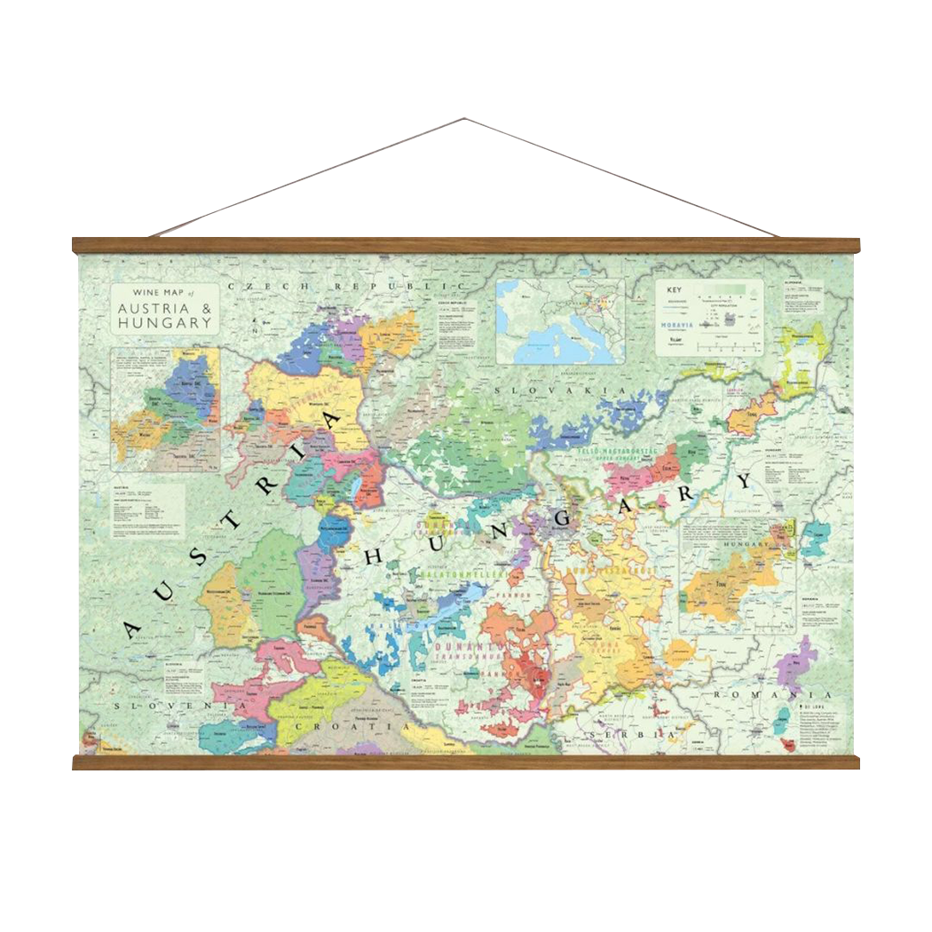 Wijnkaart Oostenrijk / Hongarije