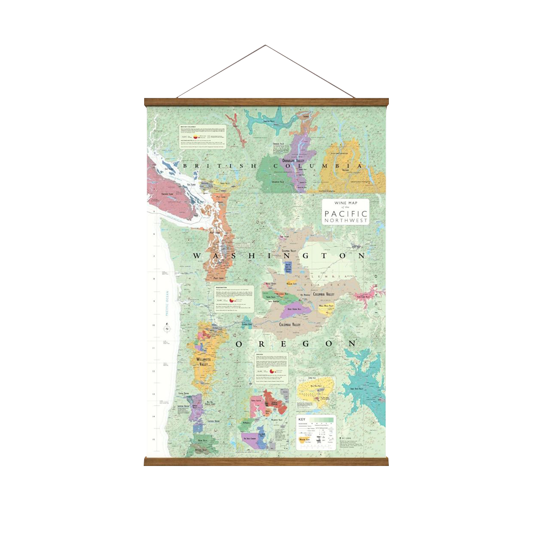 Wijnkaart Washington en Oregon