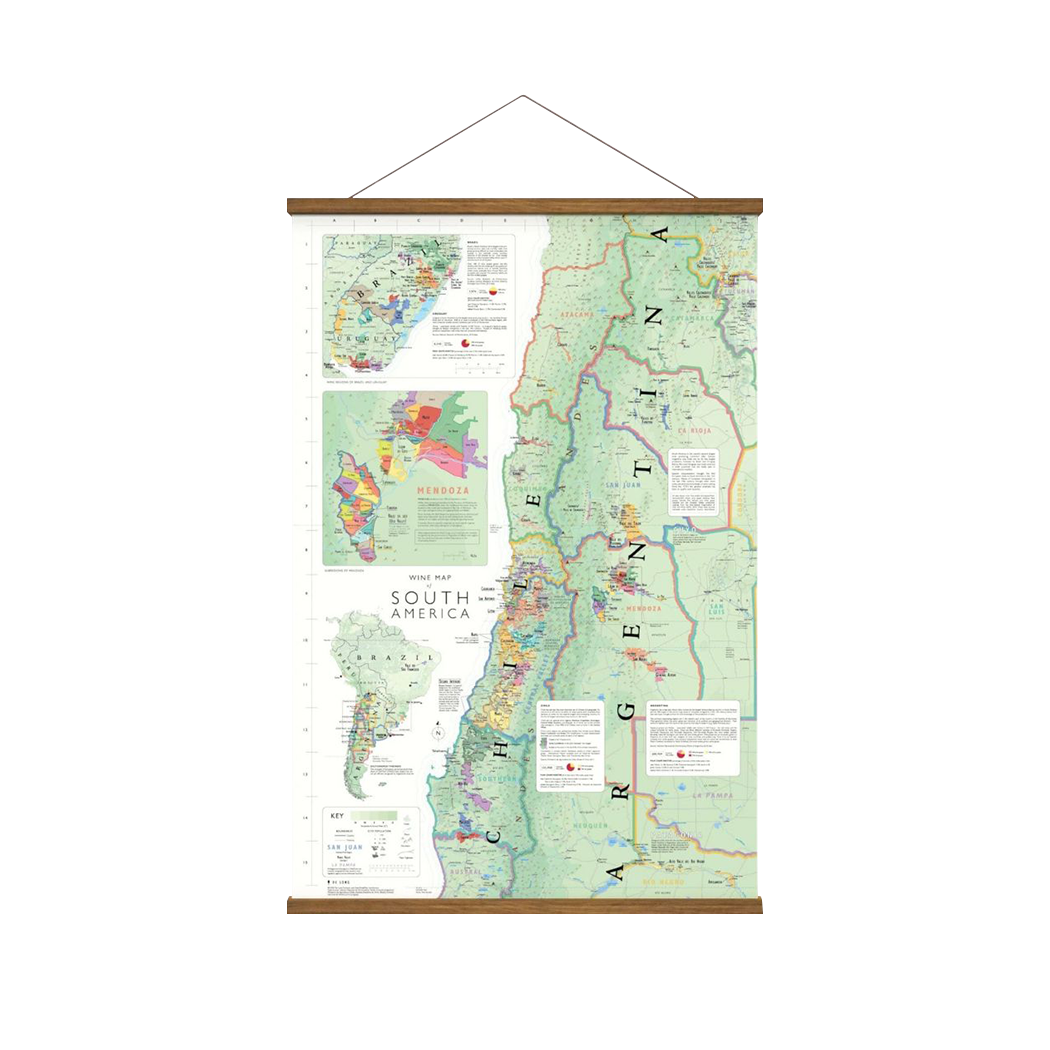 Wijnkaart Zuid-Amerika