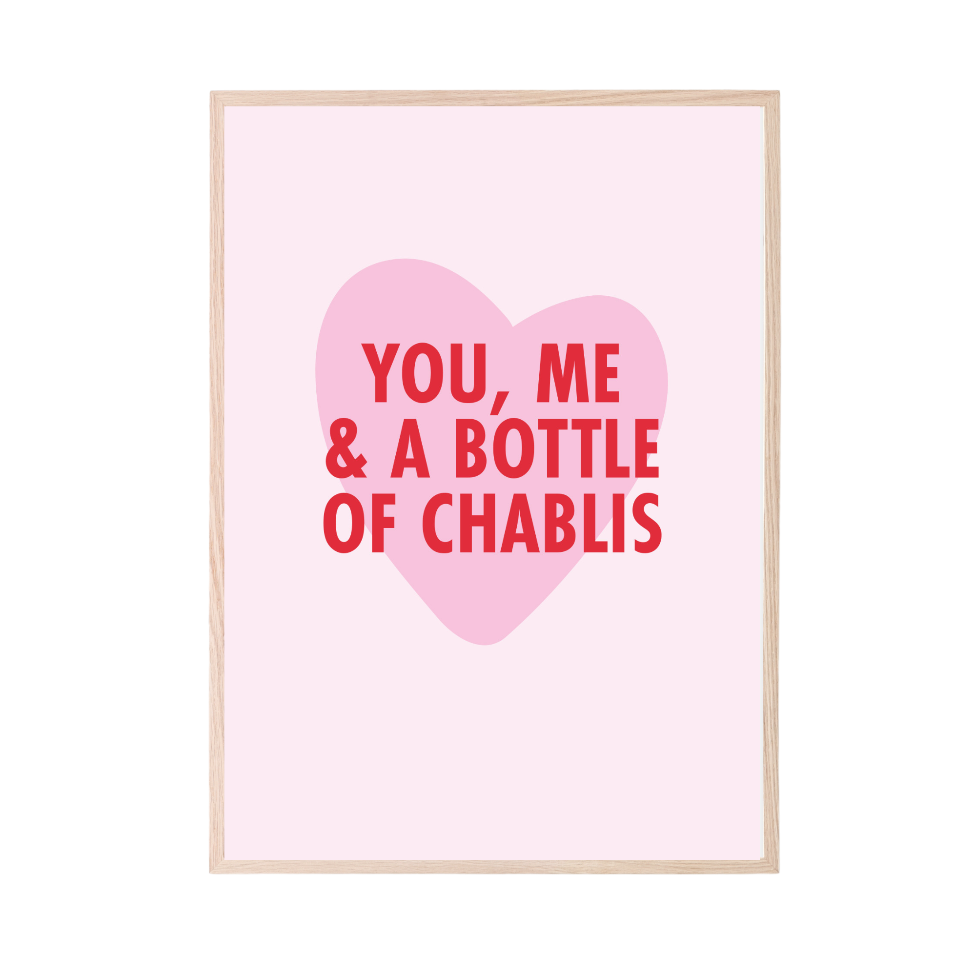 Poster A3 - You, me & chablis