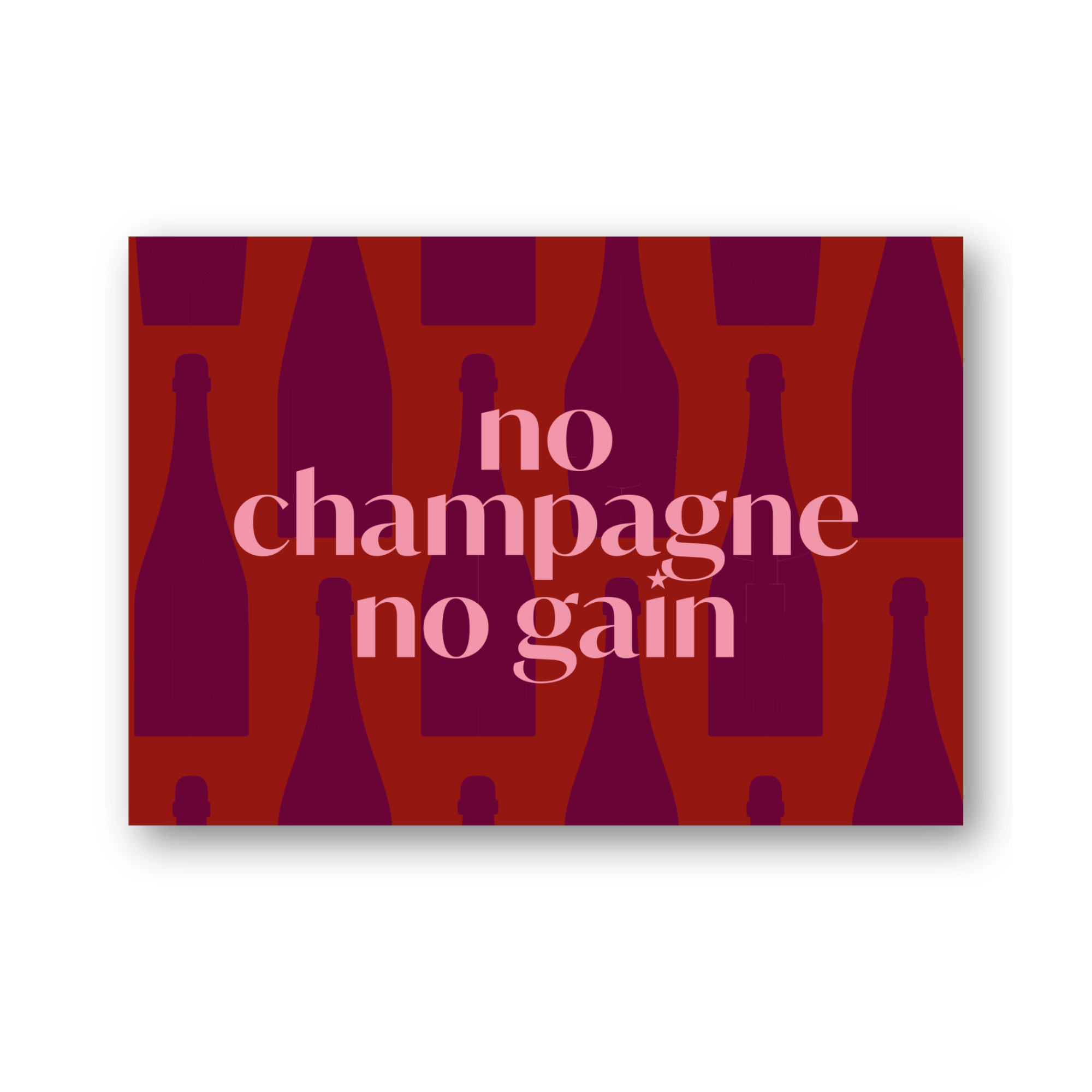 No champagne