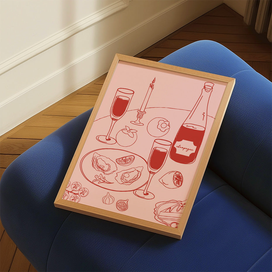 Champagne en oesters