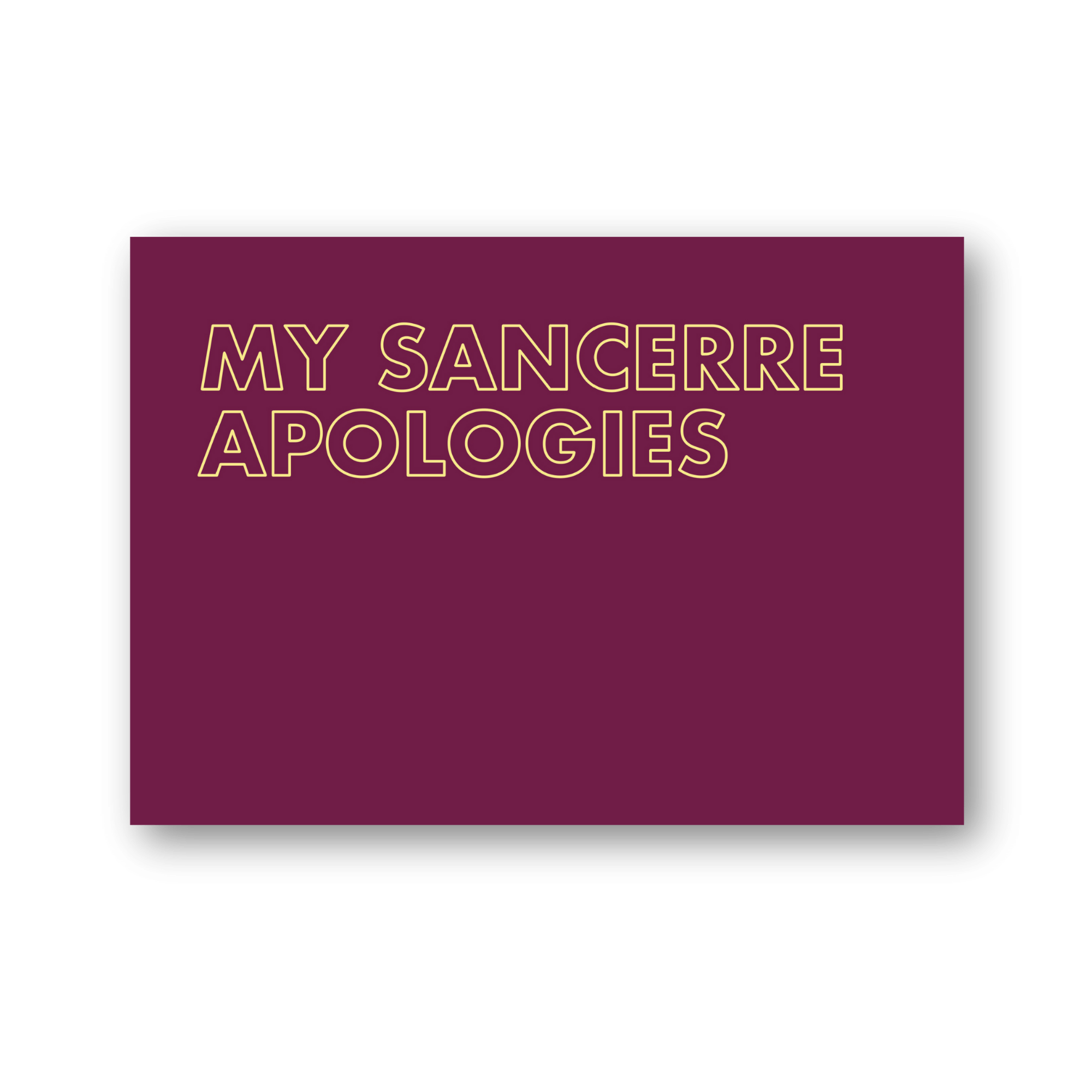 My Sancerre Apologies